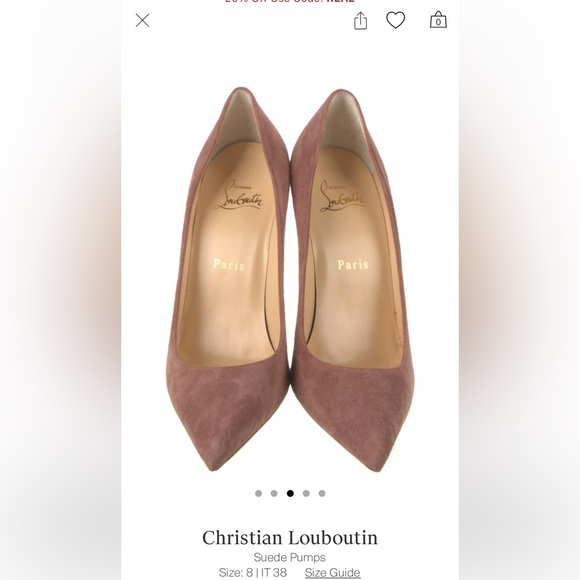 Louboutin Suede Kate 100 sz 38 - Picture 2 of 7